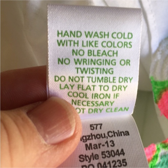 Lilly Pulitzer Rana SAND BAR BLUE Splish Neon Green Lace Dress - Picture 10 of 10